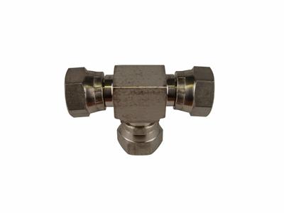 Zinc Plated F/F/F Hex Tee 3/8"