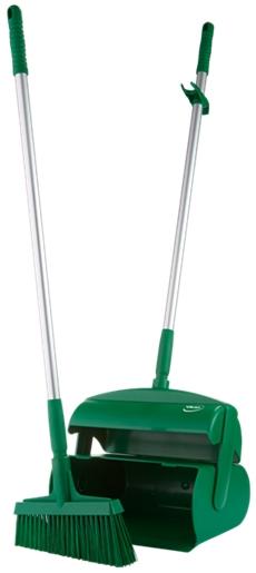 Vikan Dustpan and Medium Broom Set 370mm Green