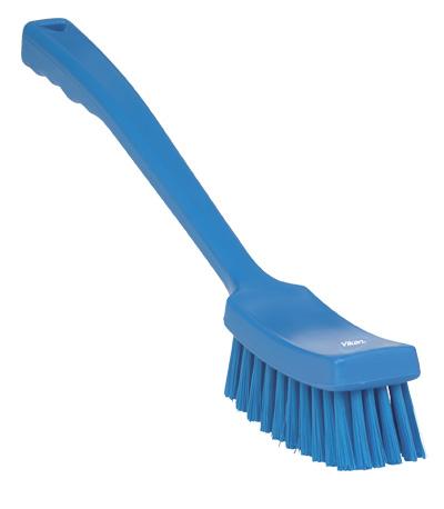 Vikan Medium Long Handle Washing Brush 415 mm Blue