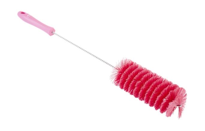 Vikan Medium Long Handle Tube Brush 60mm diameter Pink
