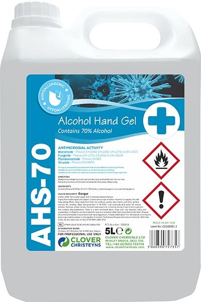 Clover AHS-70 5L Hand Sanitiser