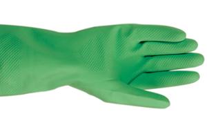 Green Household Rubber Gloves Medium