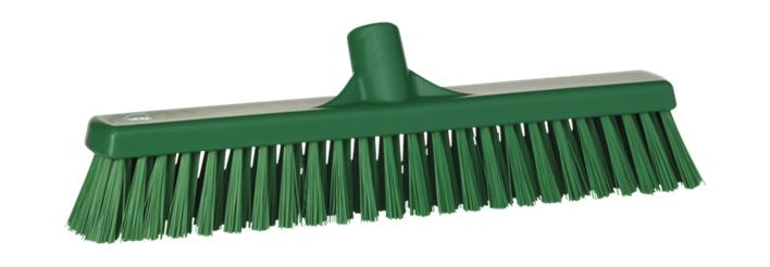 Vikan Soft/Hard Broom 410mm Green