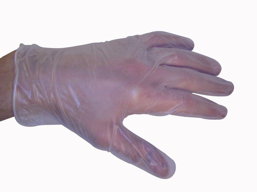 Powder Free Clear Vinyl Gloves 100pcs X-Large