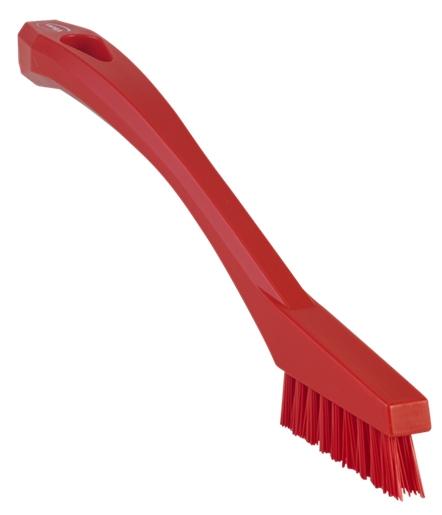 Vikan Very Hard Detail Brush 205mm Red