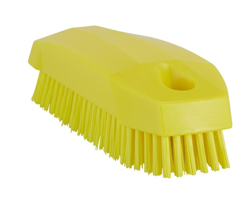 Vikan Hard Nail Brush 130mm Yellow