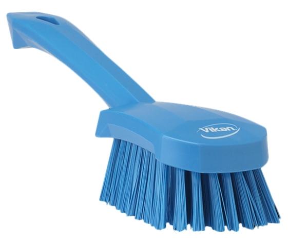 Vikan Hard Short Handle Washing Brush 270 mm Blue 