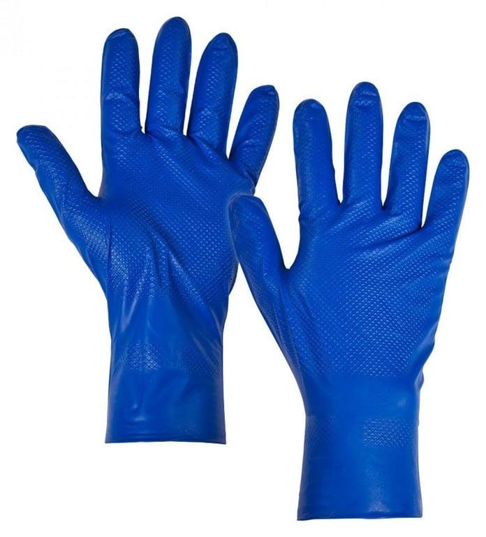Nitrile Blue Fish Scale Disposable Gloves XL