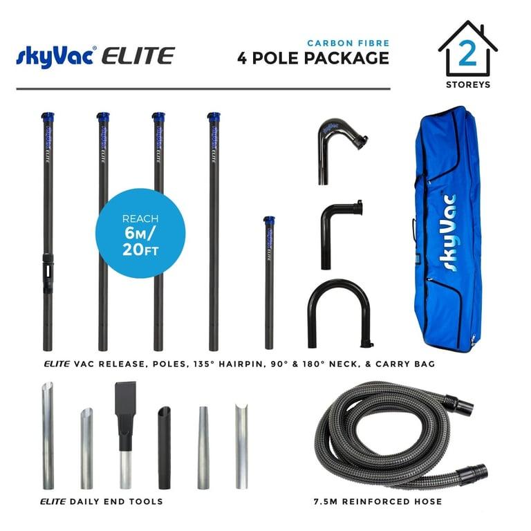 Elite 4 Pole Carbon Gutter Cleaning Kit 6m Reach