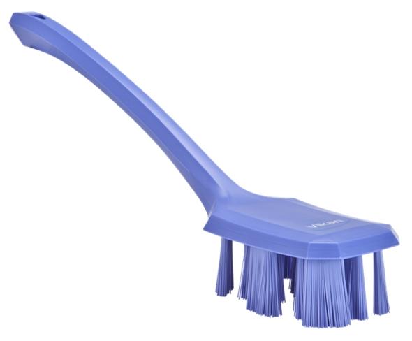 Vikan UST Hard Long Handle Washing Brush 395 mm Purple