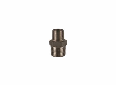 Stainless Steel Hexagonal Reducing Nipple 1/2"M x 3/8"M