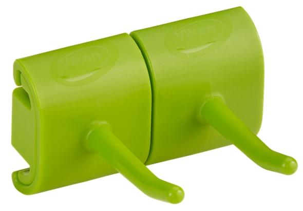Vikan Wall Bracket Double Hook Module Lime