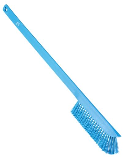 Vikan Medium Long Handled Ultra Slim Brush 600mm Blue