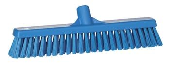 Vikan Soft/Hard Broom 410mm Blue