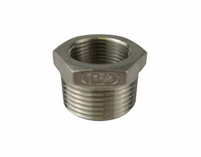  Stainless Steel Hexagon Bushes 1" x 3/4"