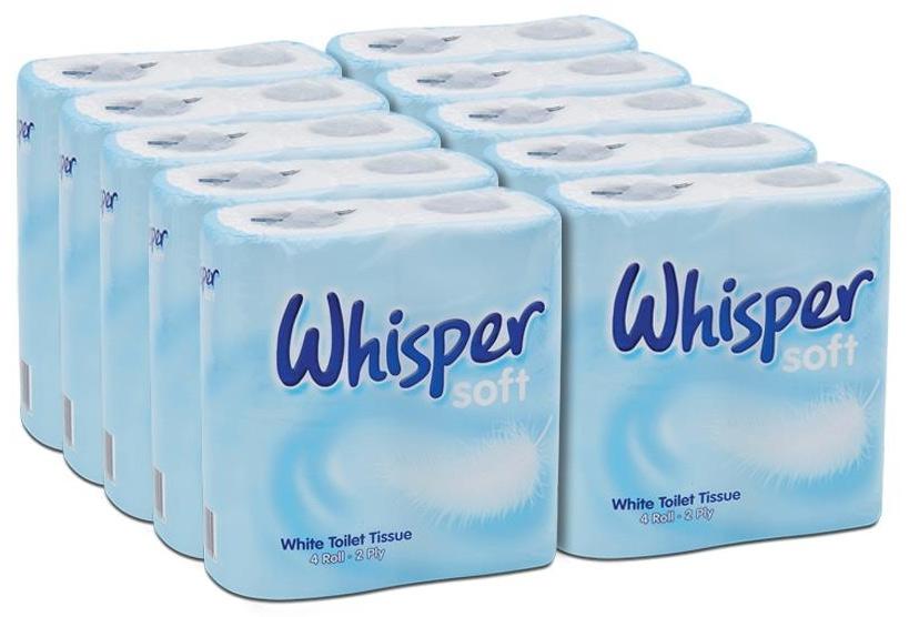 Supersoft White Toilet Roll 2ply 24m(L) 105mm(W) 40 rolls