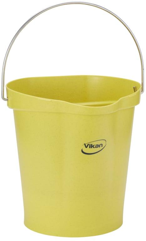Vikan Bucket Metal Detectable 12ltr Yellow