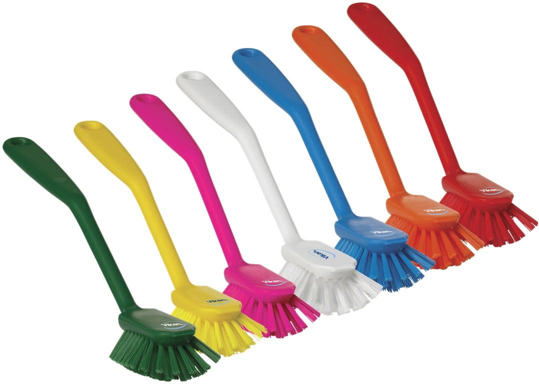 Vikan Medium Dish Brush with scraping edge 280mm