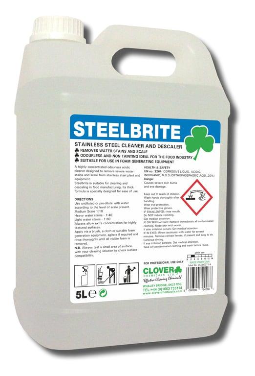 Clover Steelbrite Stainless Steel Cleaner & Descaler 