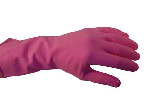 Pink Household Rubber Gloves