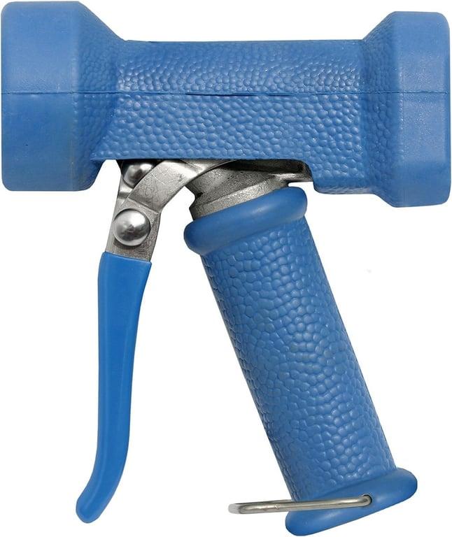 Stainless Steel gun with blue cover