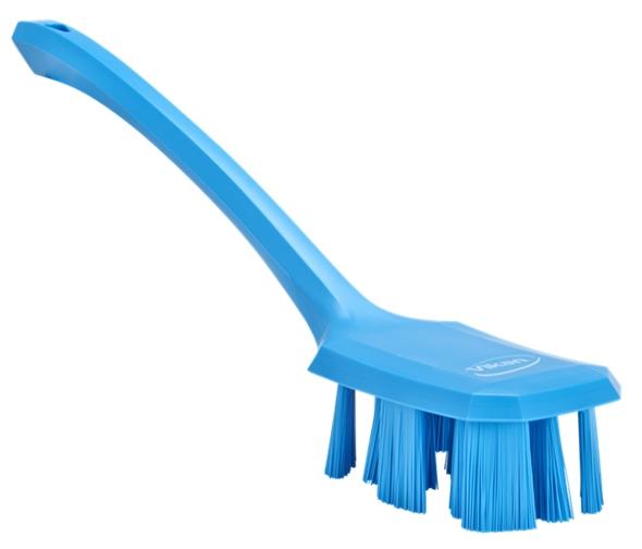 Vikan UST Hard Long Handle Washing Brush 395 mm Blue