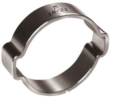 Stainless Steel Twin Ear 'O' Clip 15-18mm