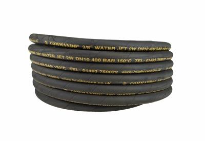 Commando Black Steam Hose 3/8" 50m