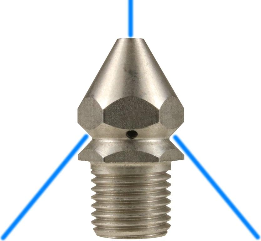 Stainless Steel Sewer Nozzle 1/4"M 