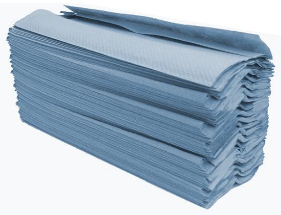 C-Fold Paper Hand Towels 1ply, 3000 sheets Blue