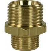 Male to Male Brass Double Nipple Adaptor 3/4"M - 1/2"M