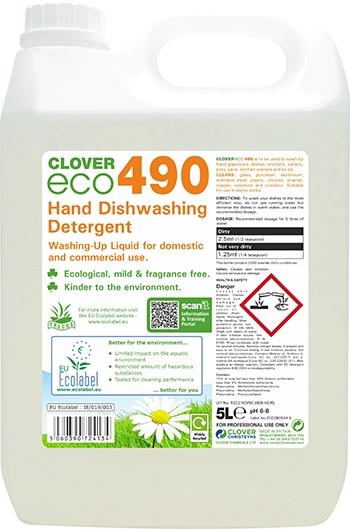 Clover Eco 490 Hand Dishwash Detergent 5L
