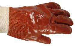 PVC Dip Knit Wrist Gloves