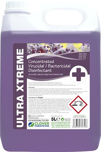 Clover Ultra Xtreme Concentrated Virucidal/ Bactericidal Disinfectant