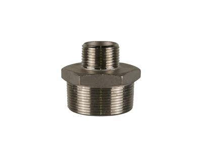 Stainless Steel Hexagonal Reducing Nipple 2"M x 1"M