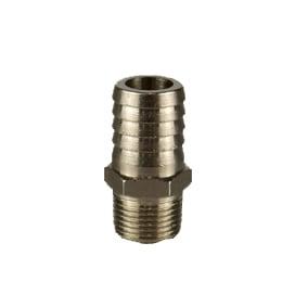 BSPT Chrome Hosetail 1/2" x 3/8"