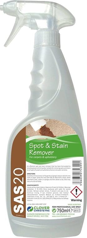 Clover SAS20 Carpet/Upholstery Stain Remover 750ml