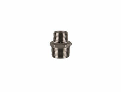 Stainless Steel Hexagonal Reducing Nipple 3/4"M x 1/2"M