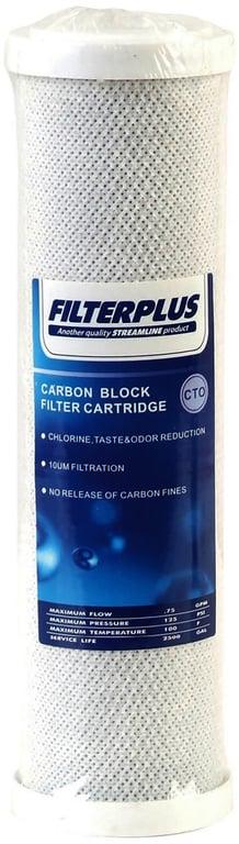 Streamline Filterplus Carbon Block Cartridge Filter 20"