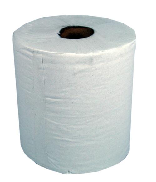Paper Centrefeed White 1 Ply 300m  6 Rolls