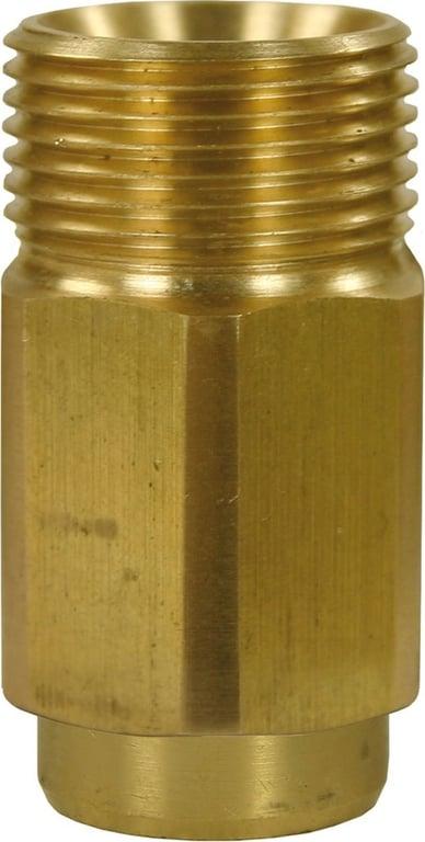 Quick Screw Brass Nipple Adaptor M22M to 1/4F