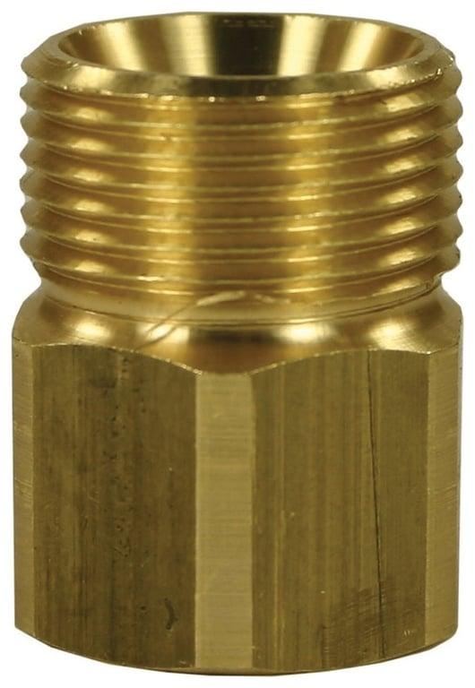 Screw brass coupling Female to Male 1/4"