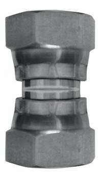 Stainless Steel F/F Adaptor 1/4" x 3/8"