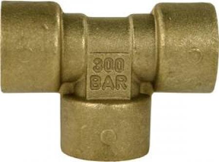 Brass T-Connection 3/8" F