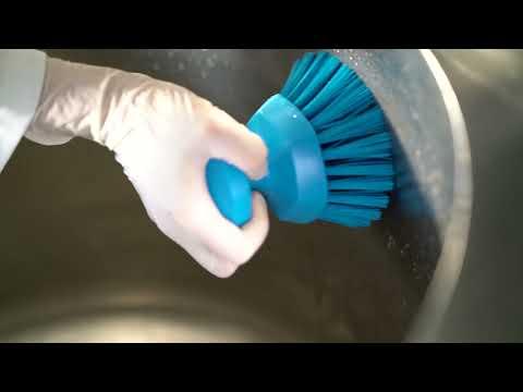 Vikan Hard Round Hand Scrub Brush 110 mm diameter