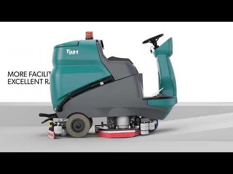 Tennant T981 Ride On Scrubber Dryer